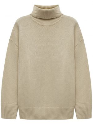 Sweter wełniany z kaszmiru z wełny merino 12 Storeez beżowy