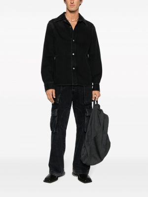 Džinsiniai marškiniai Mm6 Maison Margiela juoda