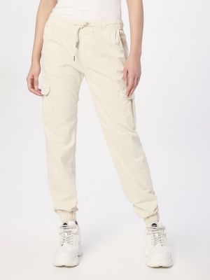 Nohavice s vysokým pásom Urban Classics biela