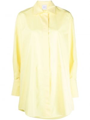 Robe longue avec manches longues Patou jaune