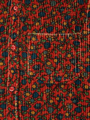 Плетена риза от рипсено кадифе Erl червено