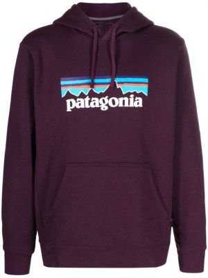 Kapucnis melegítő felső Patagonia lila
