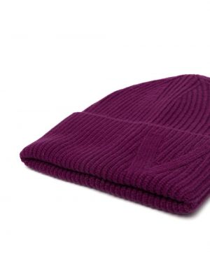 Kašmyro siuvinėtas kepurė Versace violetinė