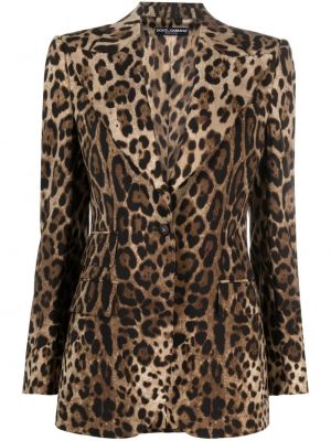 Sako s leopardím vzorom Dolce & Gabbana