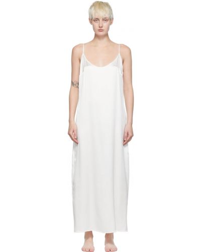Sukienka midi z jedwabiu La Perla, biały