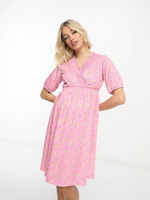 Платье мини с принтом Mama.licious розовое