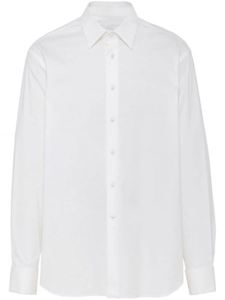Košile s knoflíky Prada bílá