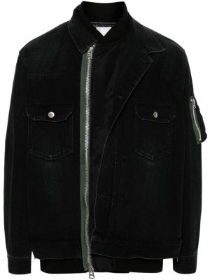 Džínsová bunda Sacai čierna