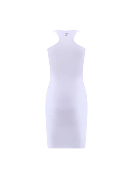 Mini vestido de viscosa Dsquared2 blanco