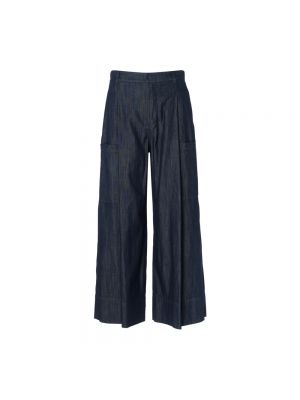 Pantalones cargo con bordado Max Mara azul