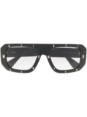 Okulary przeciwsłoneczne oversize Moschino Eyewear czarne