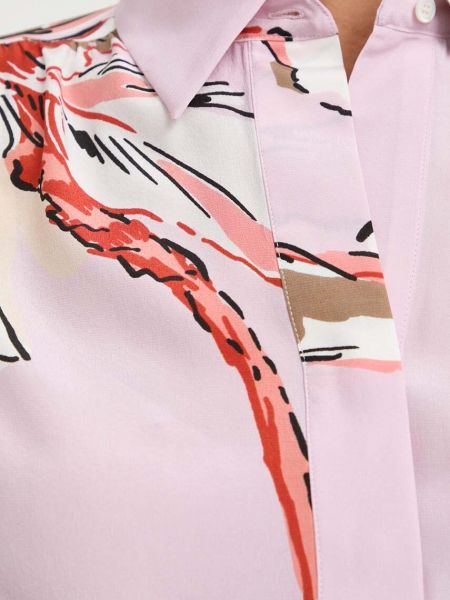 Jedwabna bluzka Marella różowa