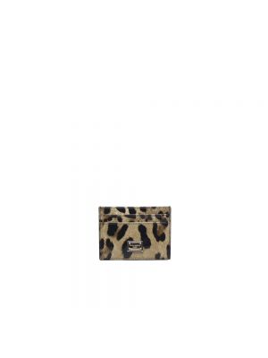 Lack geldbörse mit print mit leopardenmuster Dolce & Gabbana