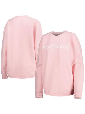 Вельветовый пуловер с принтом Unbranded розовый
