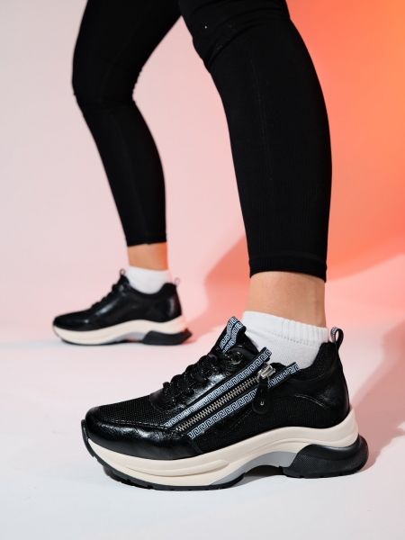 Sneakers με φερμουάρ Luvishoes μαύρο