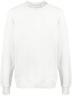 Bavlnený sveter s potlačou Daily Paper sivá