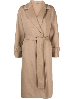 Béžový kašmírový kabát Brunello Cucinelli