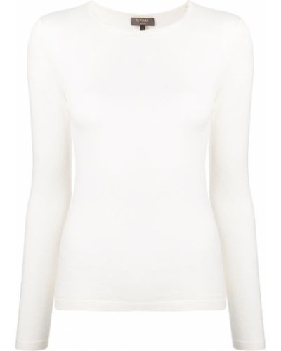 Maglione girocollo N.peal, bianco
