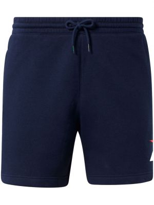 Kratke hlače s potiskom Reebok modra