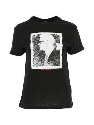 Koszulka bawełniana w kratkę Karl Lagerfeld