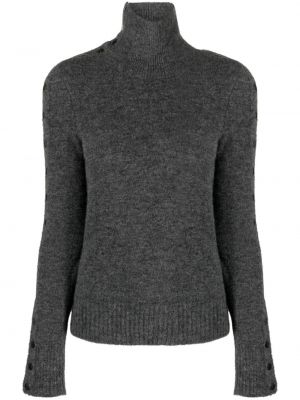 Плетен пуловер Isabel Marant сиво