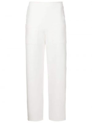 Rovné kalhoty Gloria Coelho bílé