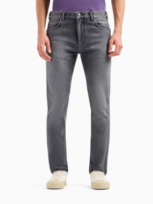 Jeans skinny taille basse slim Emporio Armani gris