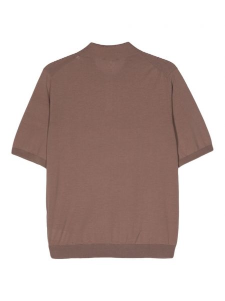 Medvilninis polo marškinėliai Ballantyne ruda