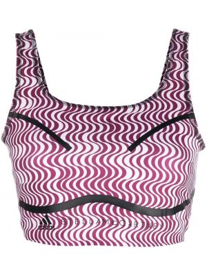 Abstrakter top mit print Adidas By Stella Mccartney