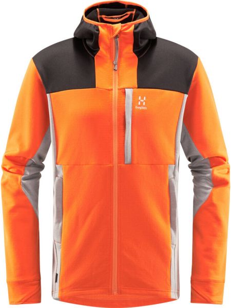 Флисовая куртка с капюшоном Haglöfs оранжевая