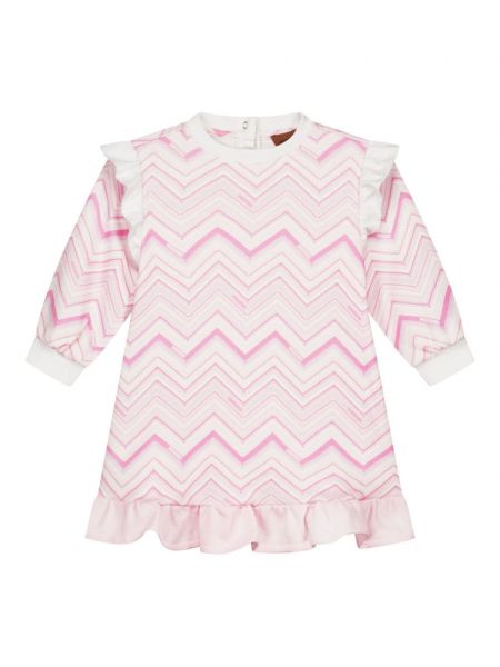 Lang kjole for piger Missoni Kids hvid