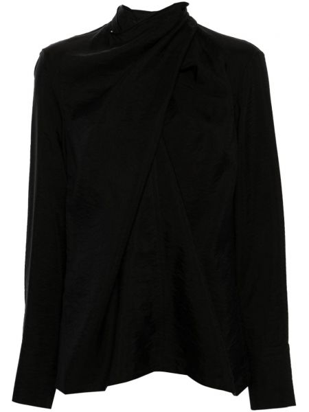 Блуза с панделка Christian Wijnants черно