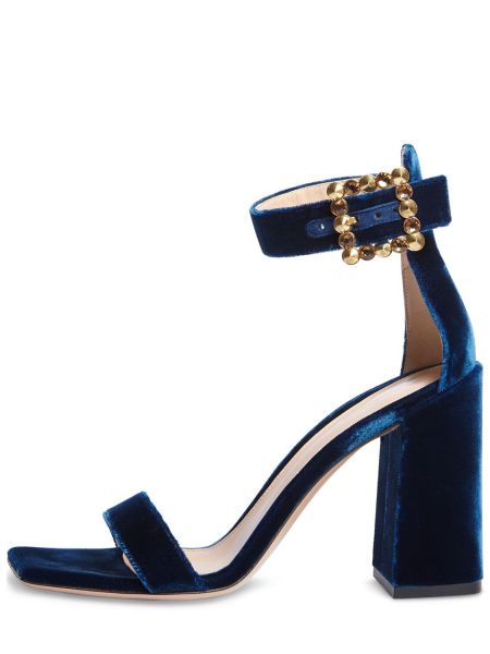 Sandalias de ante Gianvito Rossi azul