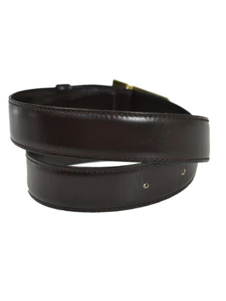 Cinturón de cuero Celine Vintage marrón