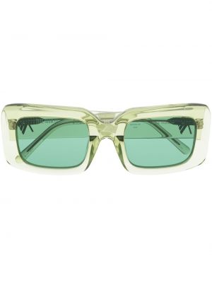 Прозрачни слънчеви очила The Attico зелено