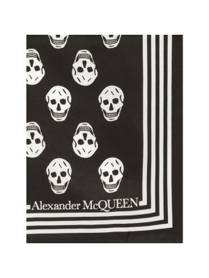 Pañuelo de seda Alexander Mcqueen negro