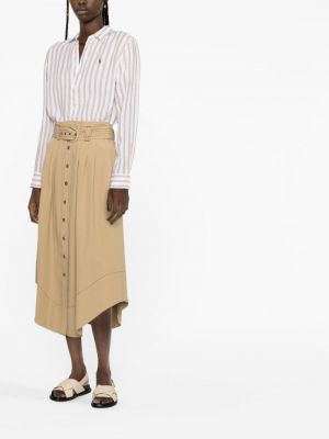 Leinen hemd mit stickerei mit geknöpfter Polo Ralph Lauren