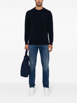 Vilnas džemperis ar izšuvumiem Mc2 Saint Barth zils