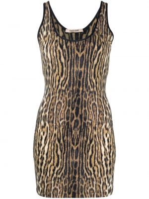 Leopard trykt dress Roberto Cavalli