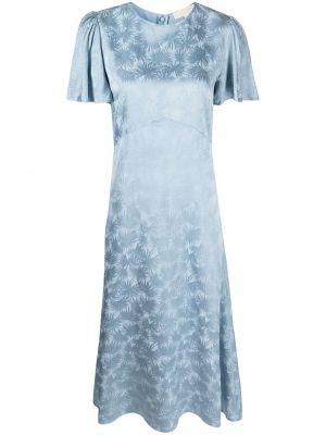 Жакардова миди рокля Michael Kors синьо