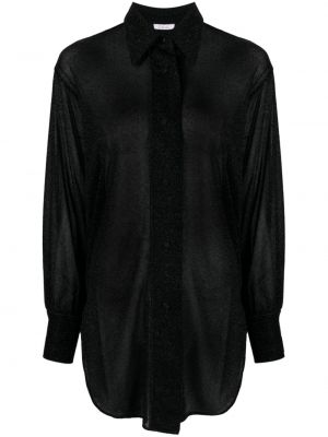 Caurspīdīgs krekls Oséree melns
