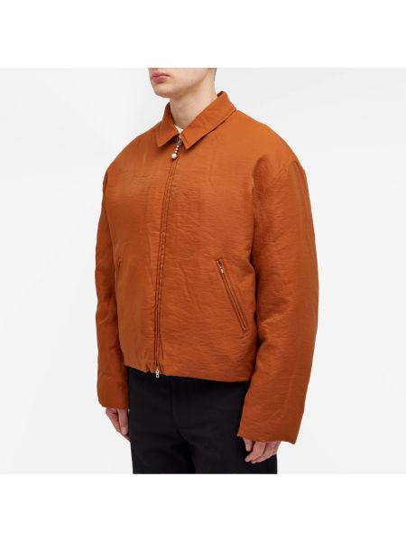Куртка из вискозы Acne Studios оранжевая