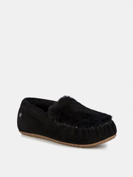 Кожа ниски обувки Emu Australia черно