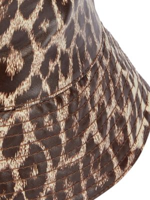 Leopardí klobouk s potiskem Jil Sander