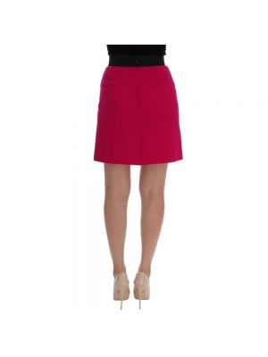 Mini falda de lana Dolce & Gabbana rosa
