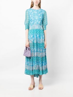 Kleid mit print Rixo blau
