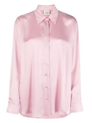 Копринена риза Alysi розово