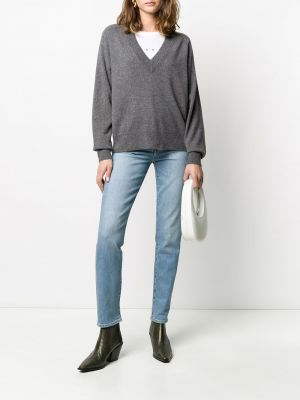Pullover mit v-ausschnitt Equipment grau