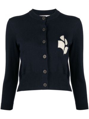 Cardigan à motif étoile Marant étoile bleu