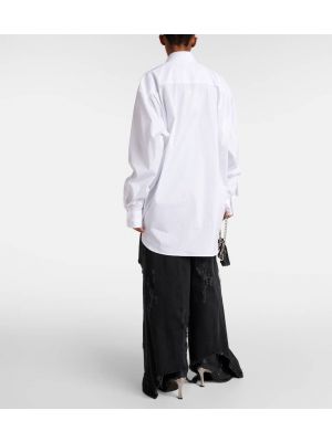 Oversize hemd aus baumwoll mit print Vetements weiß